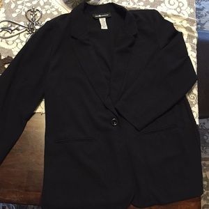Black unlined blazer size 16